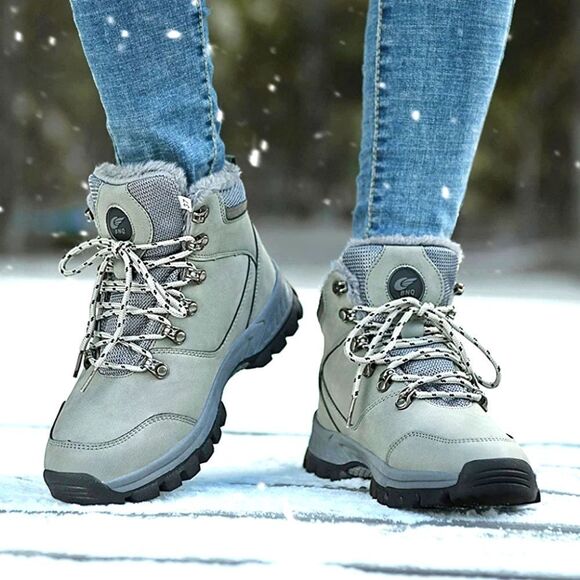(79-1823) Mens Womens Winter Snow Boots Warm Waterproof Non Slip Sz 36 (6.5W-5M) - Picture 10 of 12